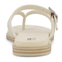 Mia Amore Womens Carrole Flat Sandals