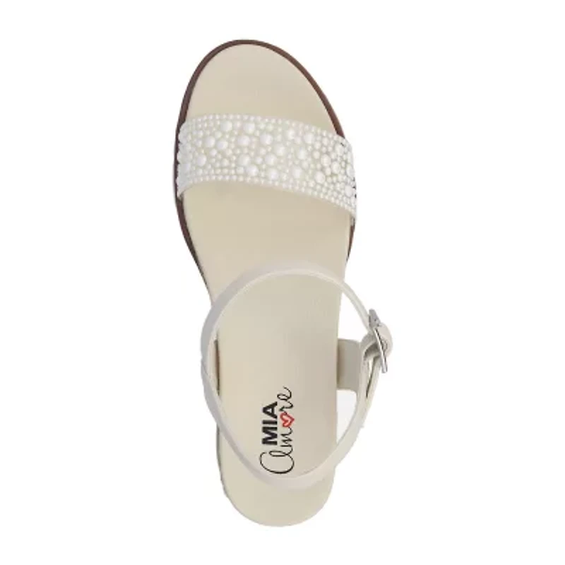 Mia Amore Cloudsteppers Womens Lonny Wedge Sandals