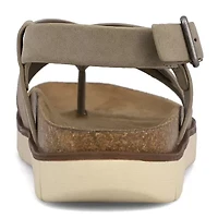 Mia Amore Cloudsteppers Womens Elain Adjustable Strap Flat Sandals