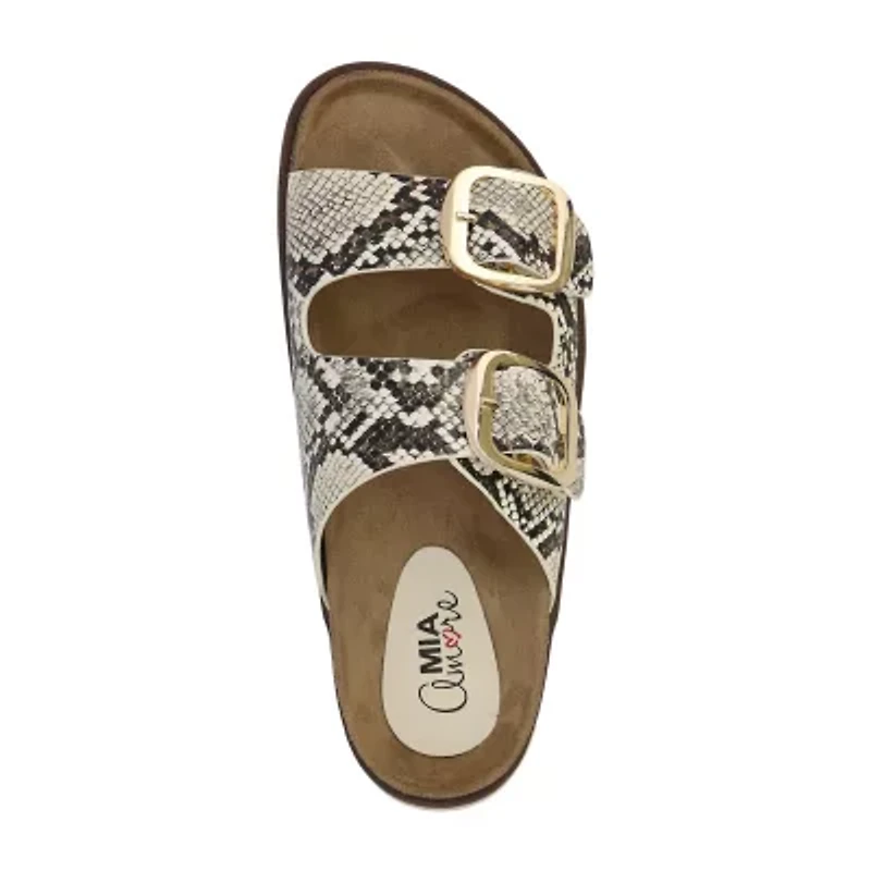 Mia Amore Womens Mylaa Flat Sandals