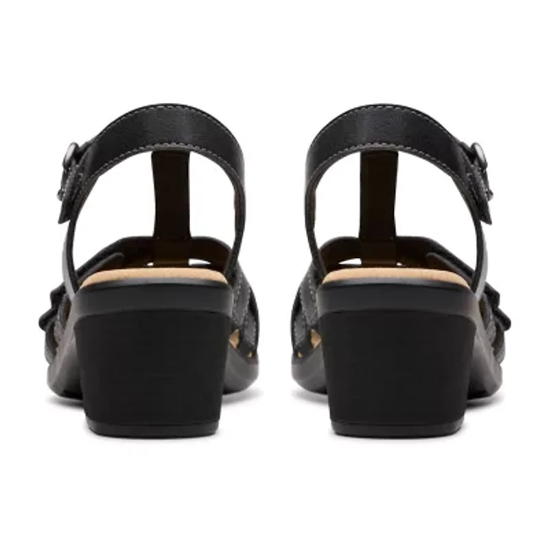 Clarks Womens Emily Rose Heeled Sandals