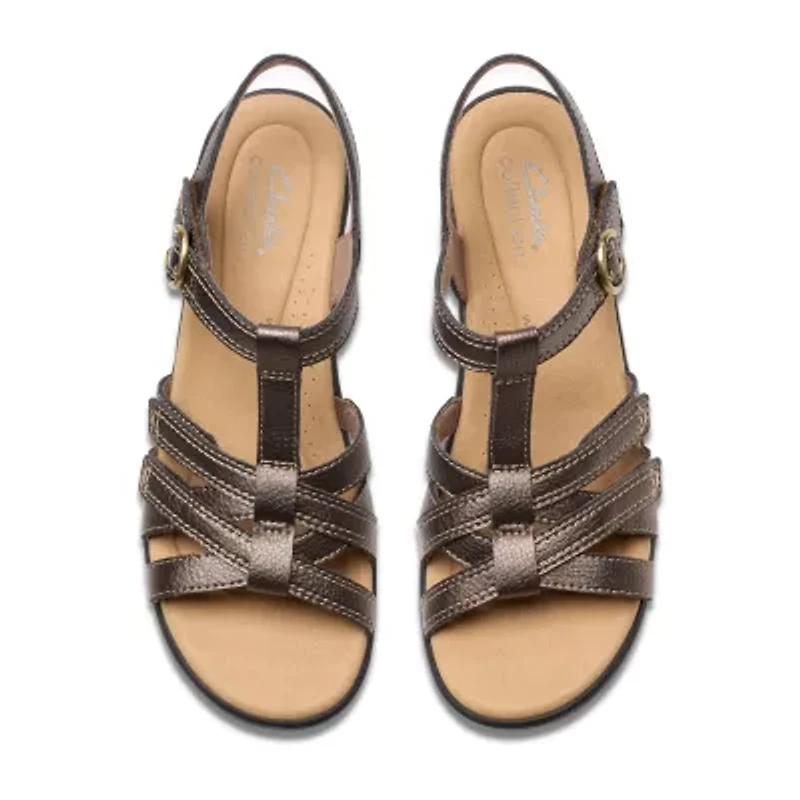 Clarks Womens Emily Rose Heeled Sandals