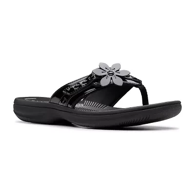 Clarks Cloudsteppers Womens Breeze Opal Flip-Flops