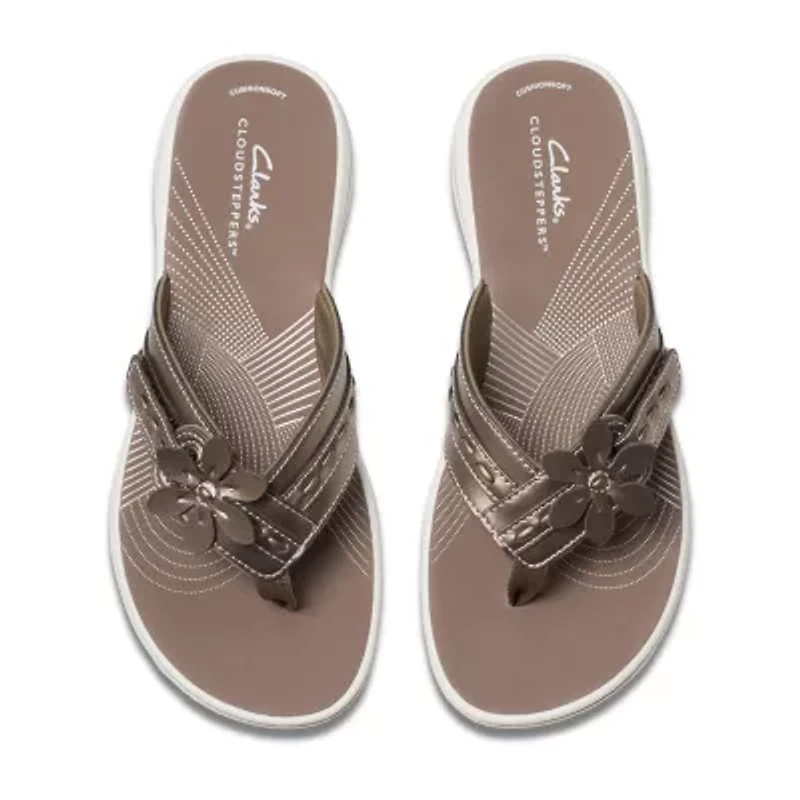 Clarks Cloudsteppers Womens Breeze Opal Flip-Flops