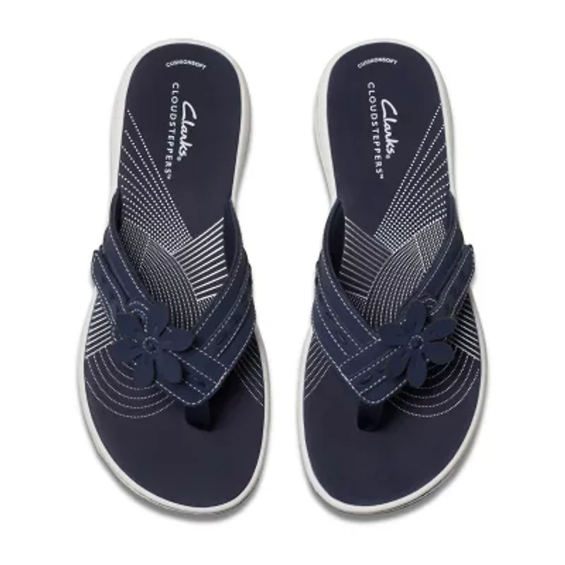 Clarks Cloudsteppers Womens Breeze Opal Flip-Flops