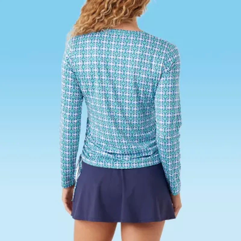 Stella Parker Womens Medallion Crochet Dress Swimsuit Cover-Up