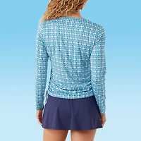 Stella Parker Womens Medallion Crochet Dress Swimsuit Cover-Up