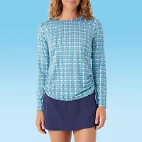 Stella Parker Womens Medallion Crochet Dress Swimsuit Cover-Up