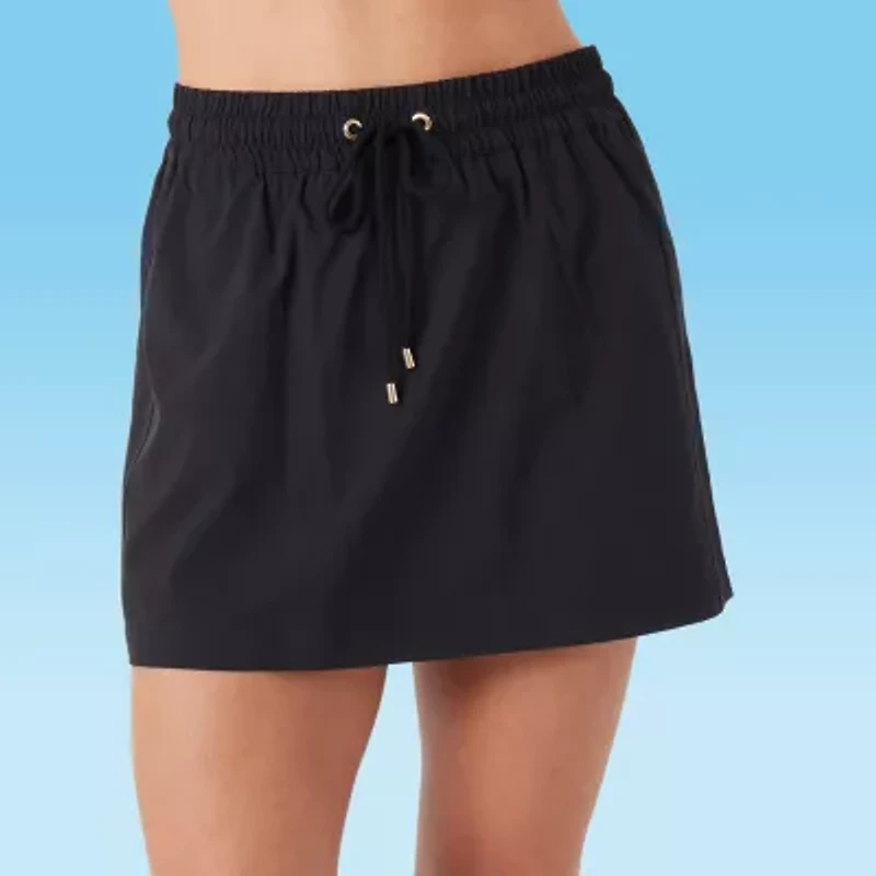 Stella Parker Womens Crochet Skirt Swimsuit Cover-Up