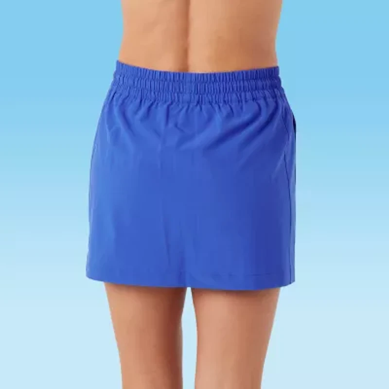 Stella Parker Womens Crochet Skirt Swimsuit Cover-Up