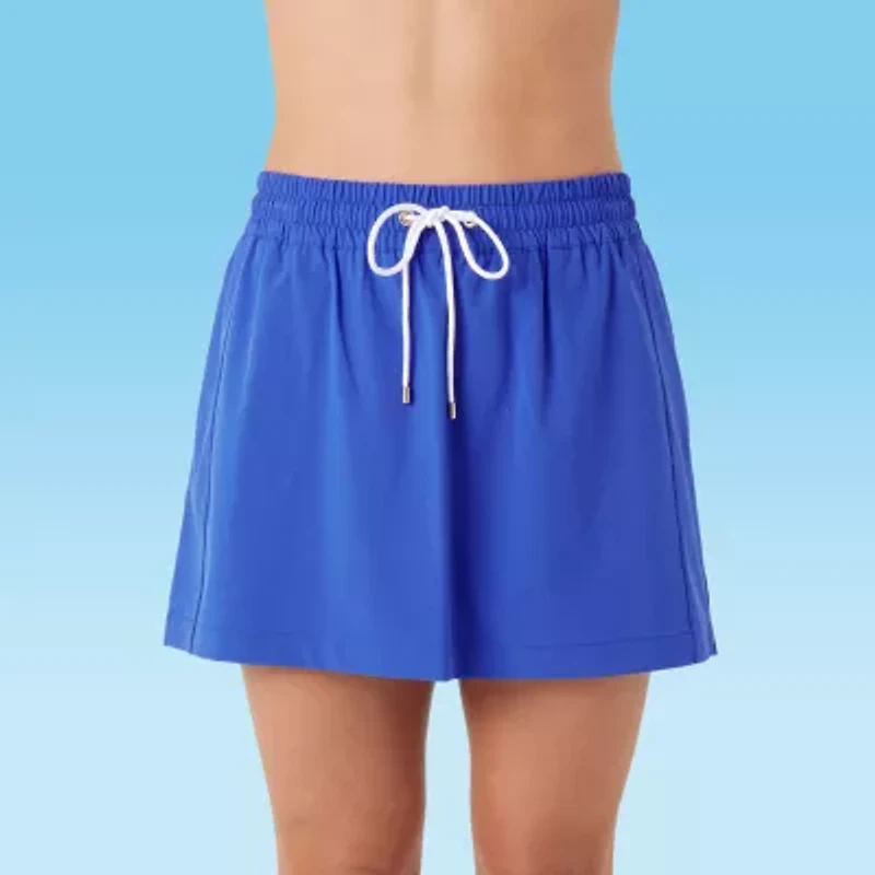 Stella Parker Womens Crochet Skirt Swimsuit Cover-Up