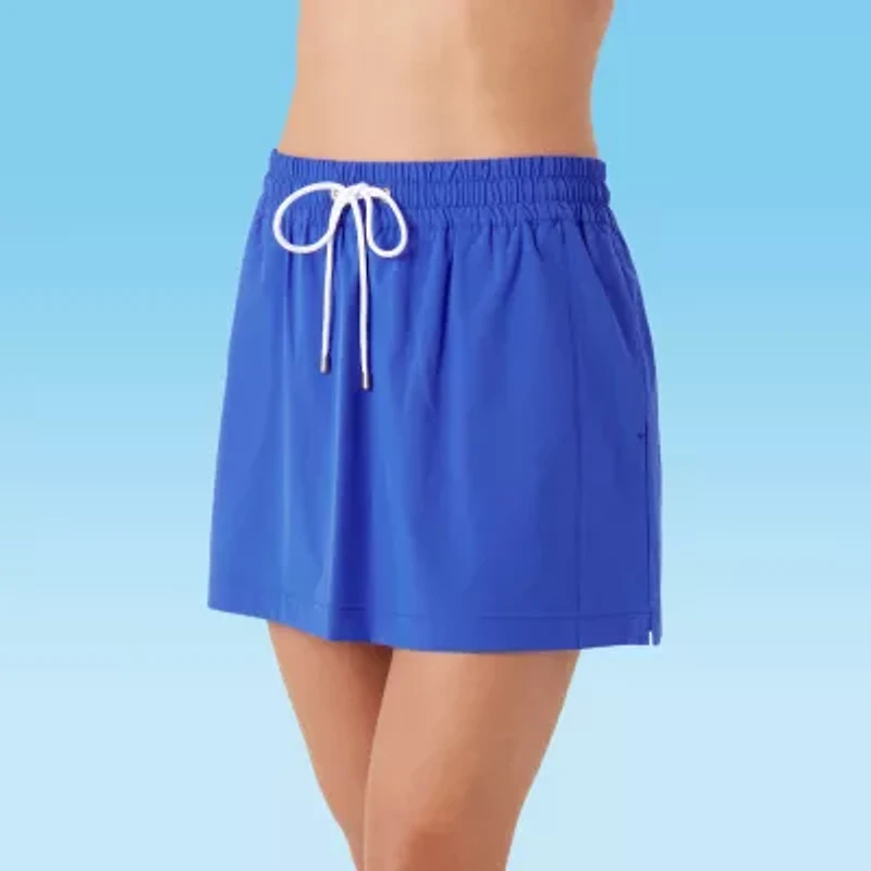 Stella Parker Womens Crochet Skirt Swimsuit Cover-Up