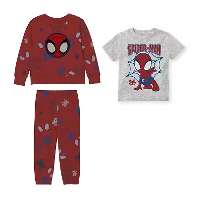 Toddler Boys 3-pc. Spiderman Pant Set
