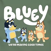 Toddler Boys Crew Neck Long Sleeve Regular Fit Bluey Graphic T-Shirt