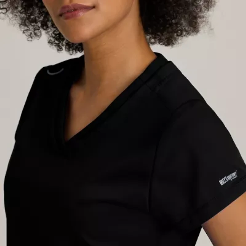 Grey's Anatomy™ by Barco Classic Grt261 Evelyn 3-Pocket Womens V Neck Short Sleeve Moisture Wicking Scrub Top