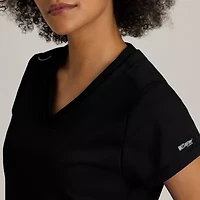 Grey's Anatomy™ by Barco Classic Grt261 Evelyn 3-Pocket Womens V Neck Short Sleeve Moisture Wicking Scrub Top