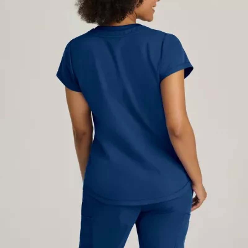 Grey's Anatomy™ by Barco Classic Grt261 Evelyn 3-Pocket Womens V Neck Short Sleeve Moisture Wicking Scrub Top