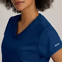 Grey's Anatomy™ by Barco Classic Grt261 Evelyn 3-Pocket Womens Plus Tall V Neck Short Sleeve Moisture Wicking Scrub Top