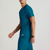 Skechers Skt193 Thesis 3-Pocket Round Neck Mens Big and Tall Short Sleeve Tag Free Stretch Fabric Moisture Wicking Scrub Top