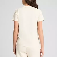 PUMA Womens Crew Neck Short Sleeve Relaxed Fit Graphic T-Shirt