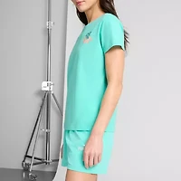 PUMA Womens Crew Neck Short Sleeve Relaxed Fit Graphic T-Shirt