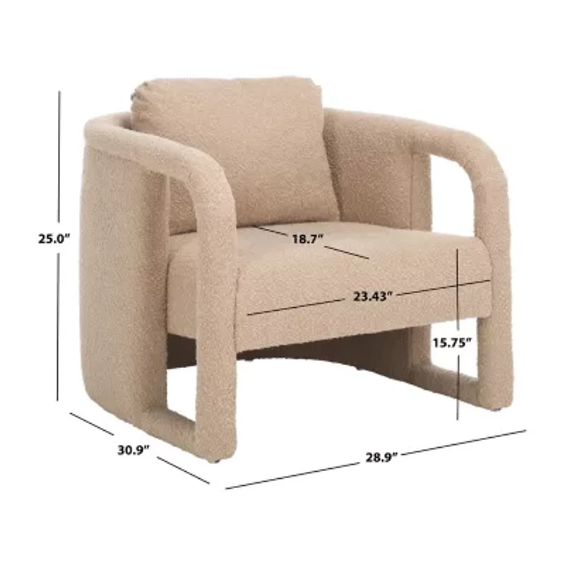 Safavieh Fifer Upholstered Barrel Chair