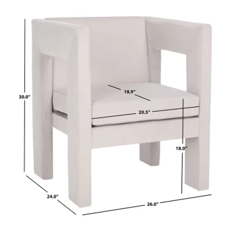 Safavieh Vidar Upholstered Barrel Chair