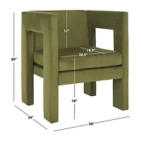 Safavieh Vidar Upholstered Barrel Chair