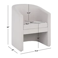 Safavieh Elysian Upholstered Barrel Chair