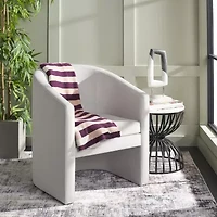 Safavieh Elysian Upholstered Barrel Chair