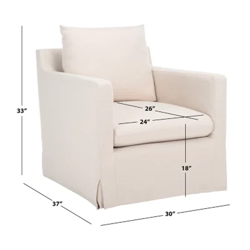 Safavieh Hadara Upholstered Barrel Chair