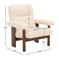 Safavieh Attwell Upholstered Barrel Chair