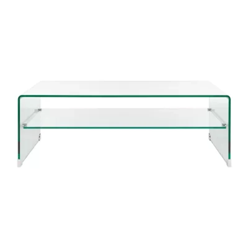 Brioni Glass Top Glass Coffee Table