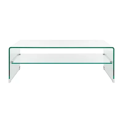 Brioni Glass Top Glass Coffee Table
