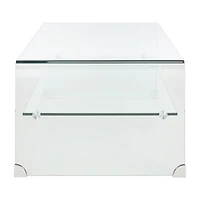 Brioni Glass Top Glass Coffee Table