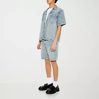Forever 21 Mens 7" Mid Rise Denim Short