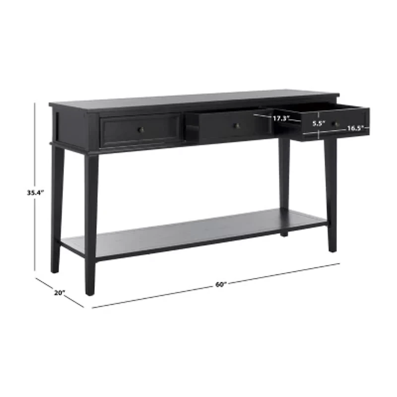 Manelin Storage 3-Drawer Console Table
