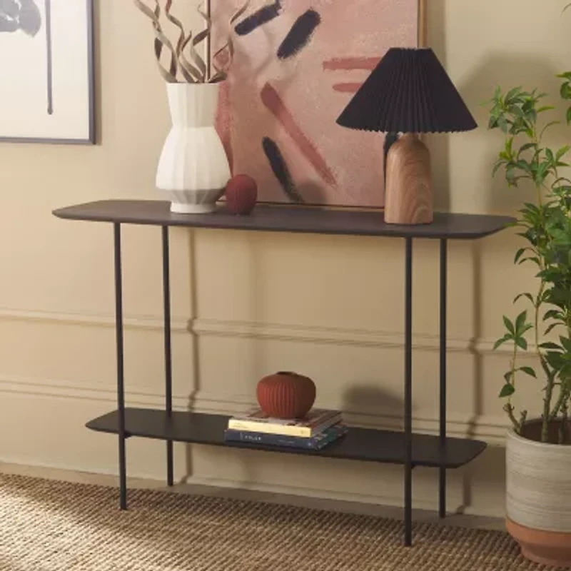 Kayleigh Storage Metal Console Table