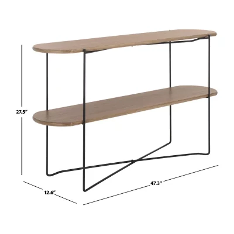 Marlee Storage Metal Console Table