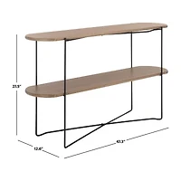 Marlee Storage Metal Console Table