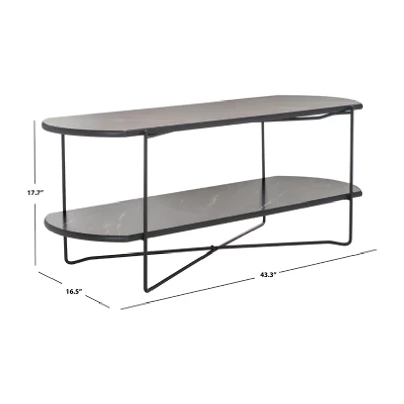 Marlee Storage Metal Coffee Table