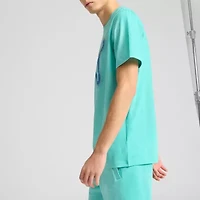 PUMA Mens Crew Neck Short Sleeve Regular Fit Graphic T-Shirt