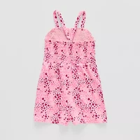 Okie Dokie Toddler & Little Girls Sleeveless Floral Romper