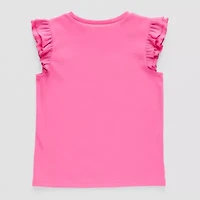 Thereabouts Little & Big Kid Girls Round Neck Short Sleeve T-Shirt