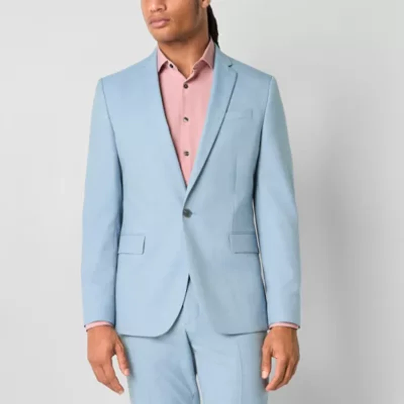 J. Ferrar Mens Regular Fit Big and Tall Suit Jacket