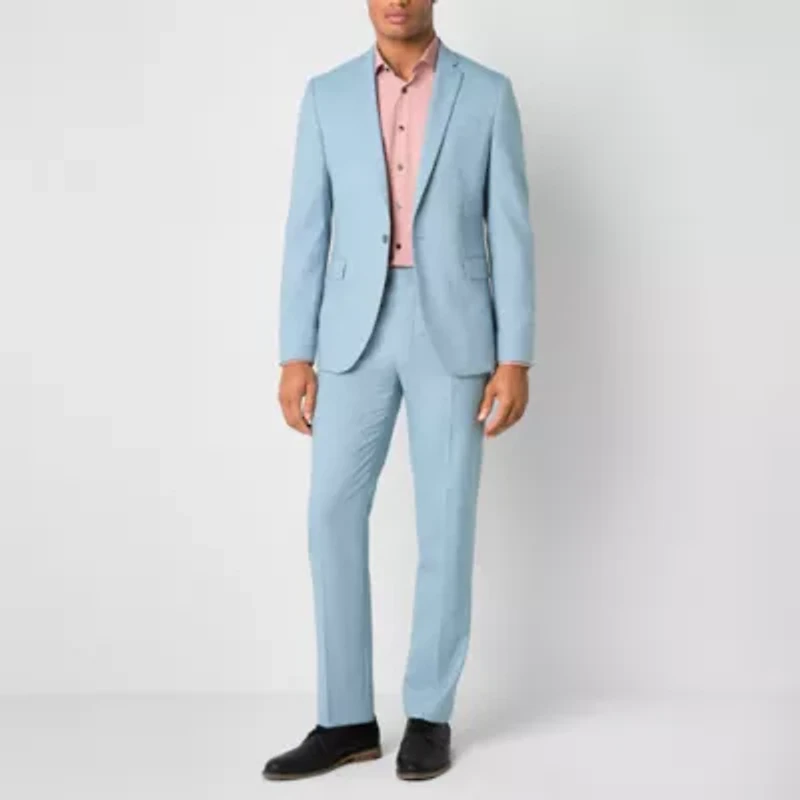 J. Ferrar Mens Regular Fit Big and Tall Suit Jacket