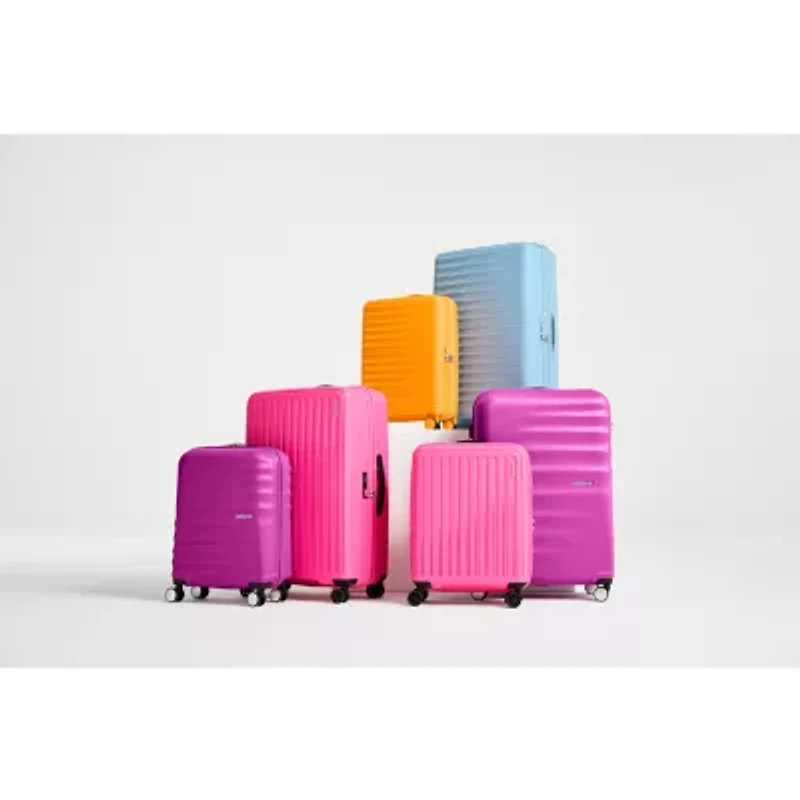 American Tourister Fastforward Expandable Large 29 Inch Hardside Checked Spinner Luggage