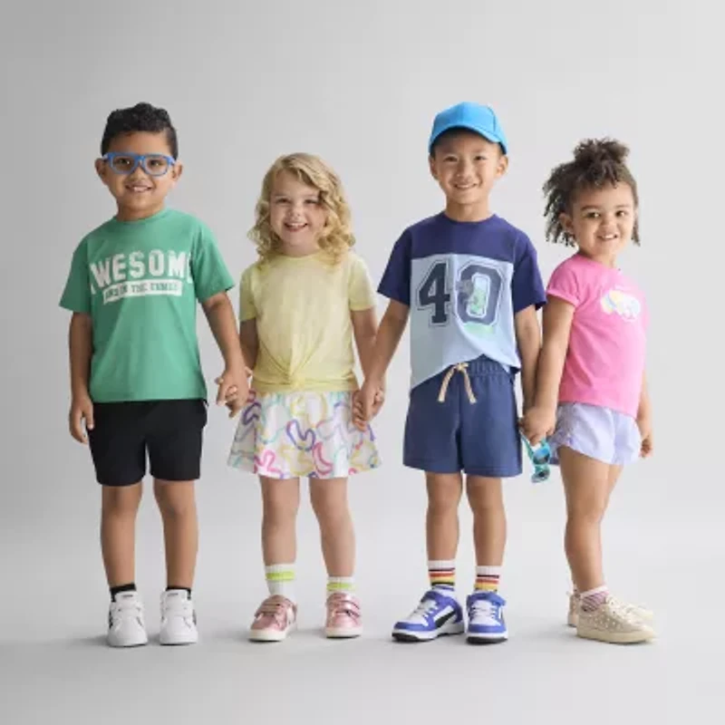 Okie Dokie Active Toddler & Little Boys Moisture Wicking Pull-On Short