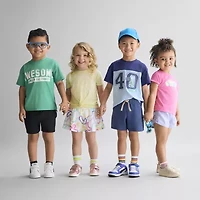 Okie Dokie Toddler & Little Girls Round Neck Short Sleeve T-Shirt