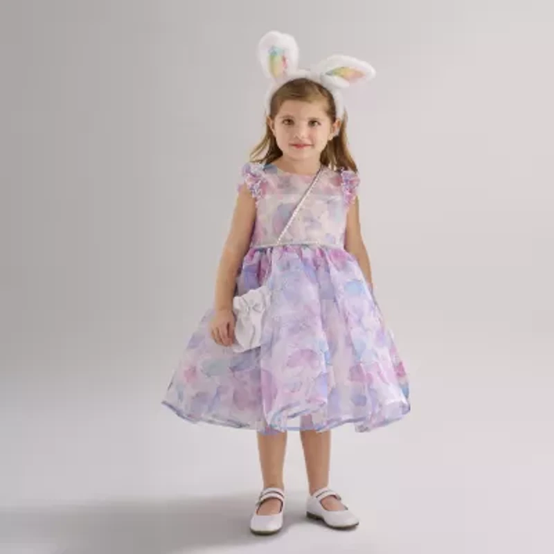 Blueberi Boulevard Toddler Girls Sleeveless A-Line Dress